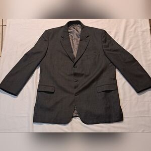 Jack Victor Collection Nordstrom Mens Gray Plaid Sport Coat Blazer No Tag 46R